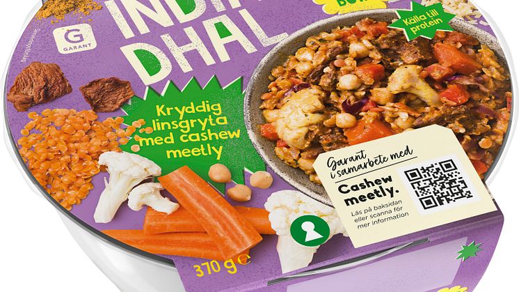 Axfood och Garant först i världen med färdigrätter på cashewäpple från Cashewmeetly