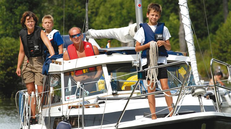 Göta kanal lockar barnfamiljer
