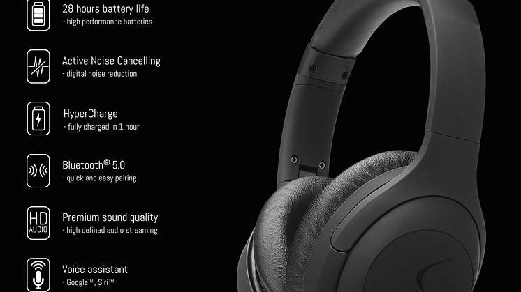 NiTRO-X Over-ear – Optimal komfort och brusreducering (ANC)