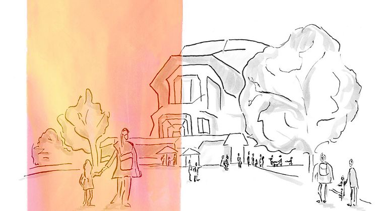 Motiv des Flyers zum Familien-Festival am Goetheanum (Zeichnung: Sina Lux)