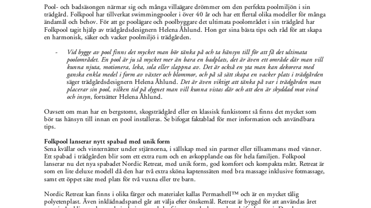 Skapa en vacker poolyta som blir trädgårdens höjdpunkt