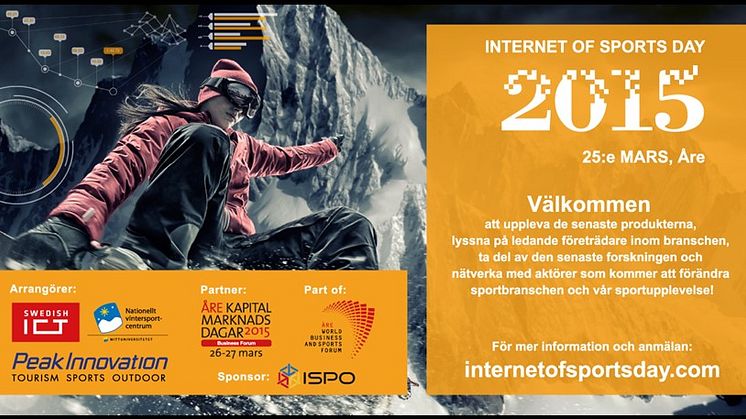 IoS samlar ledande experter inom Sport & IKT i Åre