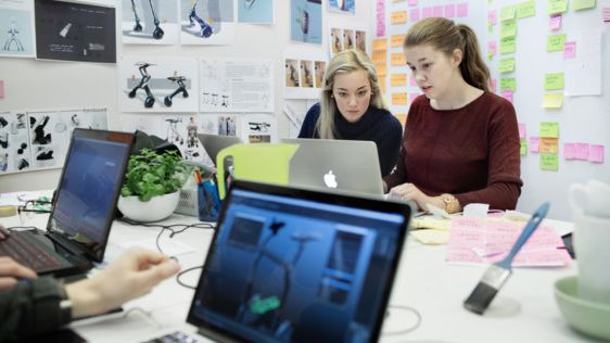 Students at Umeå Institute of Design. Photo: Malin Grönborg