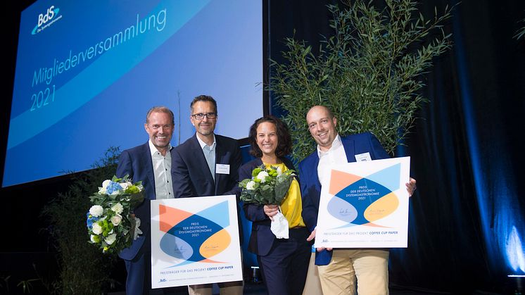 Die Preisträger des Preises der Deutschen Systemgastronomie 2021: Das Projekt "Coffe Cup Paper"