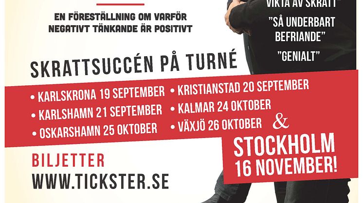 Humorföreställningen "Den Lyckliga Pessimisten" till Kalmar, Oskarshamn och Växjö.