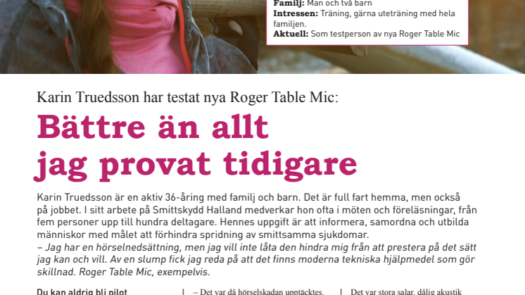 "Roger Table Mic - Bättre än allt jag provat tidigare"