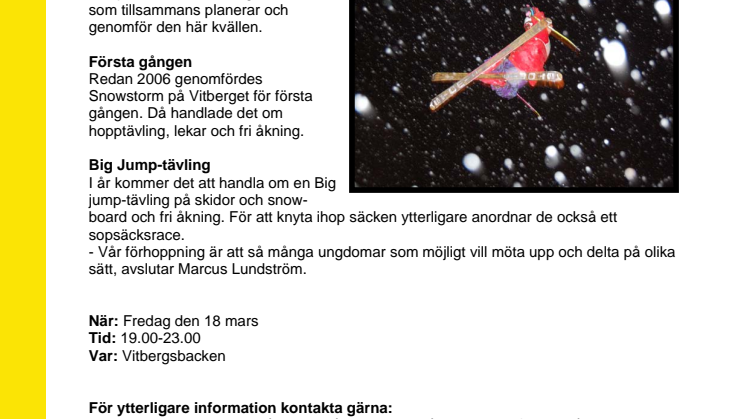 Snowstorm 2011 i Skellefteå - närmare himlen kan du inte komma