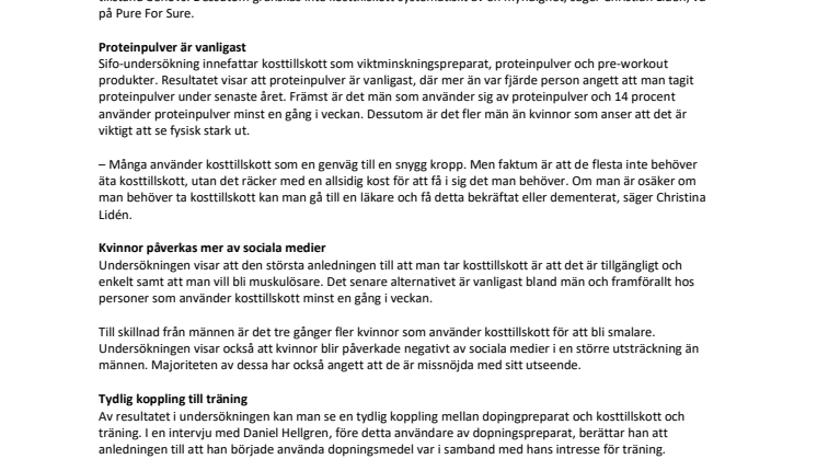 Nya siffror visar på vikten av att samhällsdopning blir en del av den nya organiseringen av svenskt antidopningsarbete.