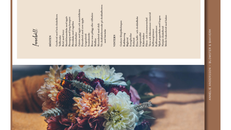 Innehållsförteckning Blomster & Bakverk