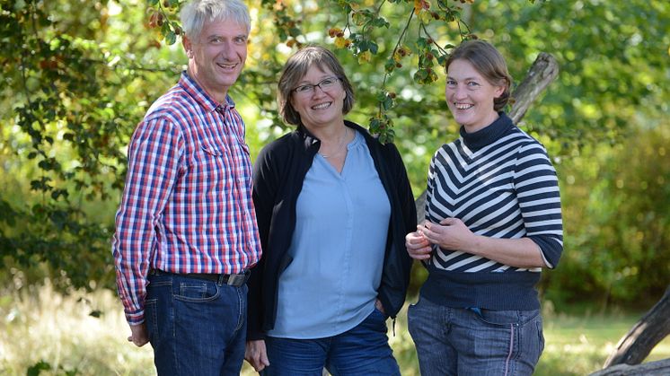 Lars, Ebba och Susanne i samtal om nya äventyr och uppdrag. Foto: Structor