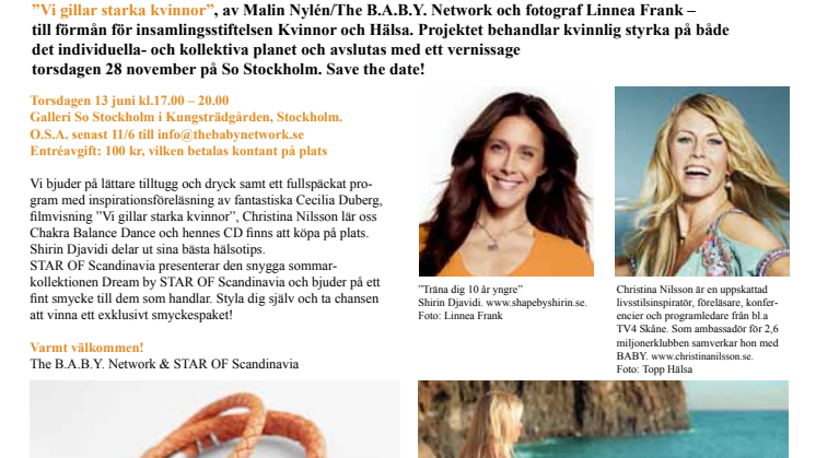 Kampanjen- och friskvårdsprojektet "Vi gillar starka kvinnor" 