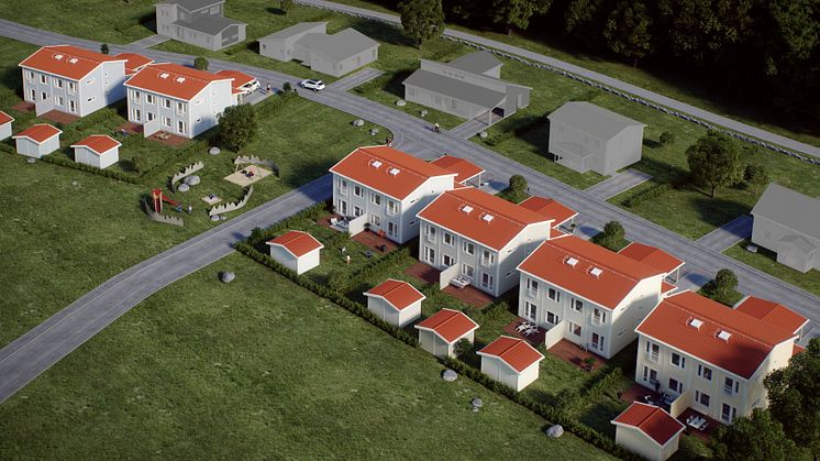 Myresjöhus bygger lågenergi-parhus i Gäddeholm