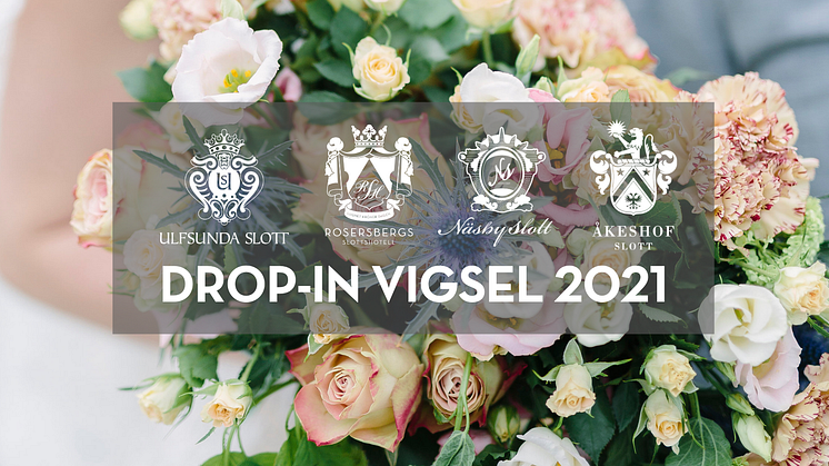 Drop-in vigslar i pampig slottsmiljö för alla som längtar efter att gifta sig 