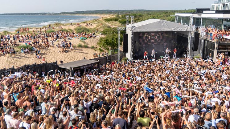 Hotel Tylösands After Beach är mäkta populärt under sommaren. Foto: Destination Halmstad.