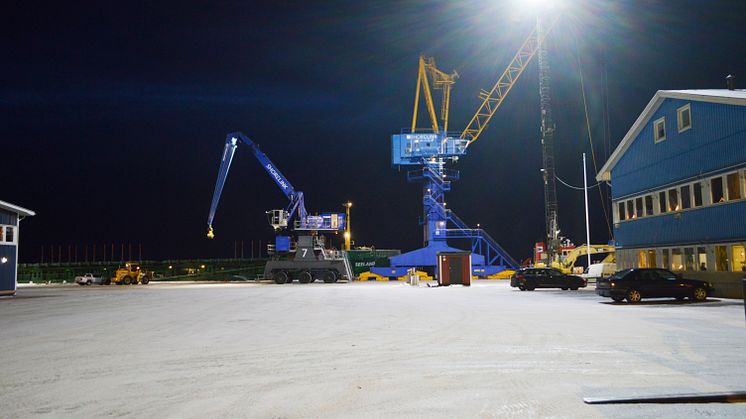 Mastbelysning Piteå Hamn