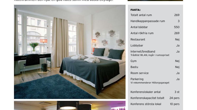 Produktblad Rica Hotel Kungsgatan