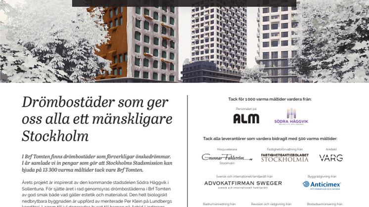 Tack för 13 300 varma måltider!
