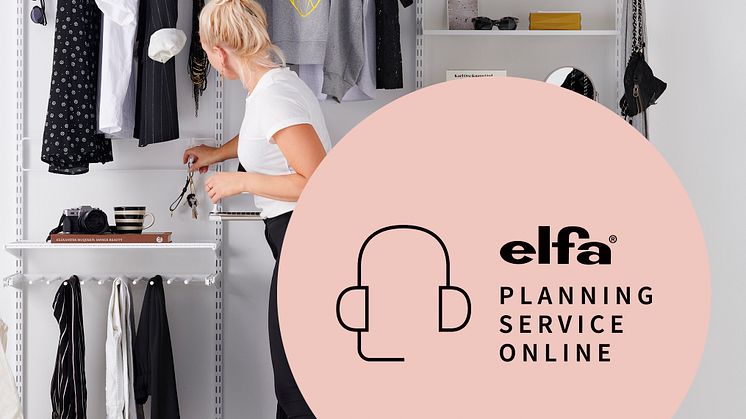 Elfa hjælper med at planlægge og tegne din opbevaring.