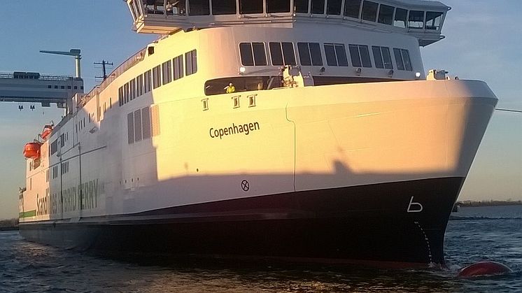 Die "Copenhagen" geht auf Probefahrt