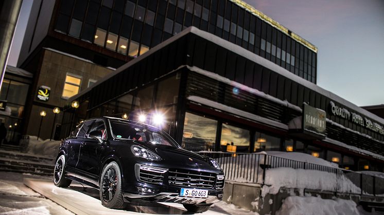 Världspremiär för nya Porsche i Skellefteå