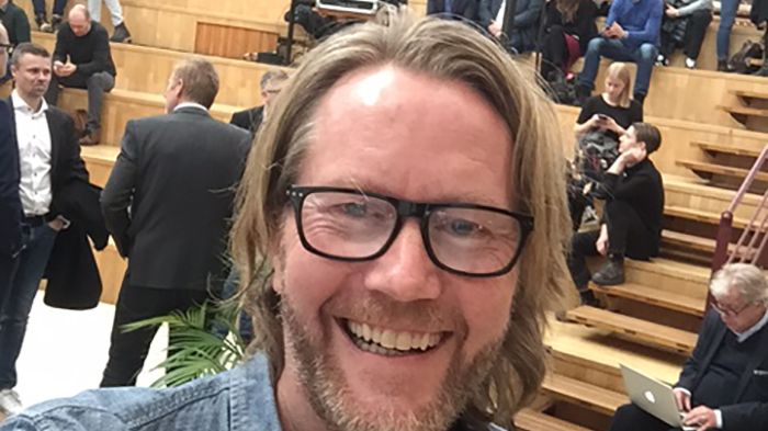 Erik Nissen Johansen i Umeå 21 februari 2017.