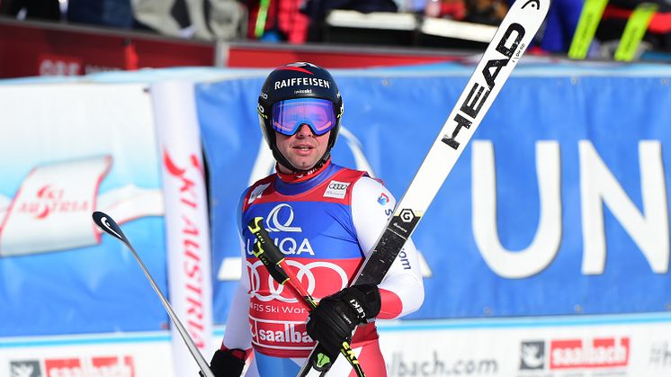Beat Feuz six points away from the Downhill Crystal Globe