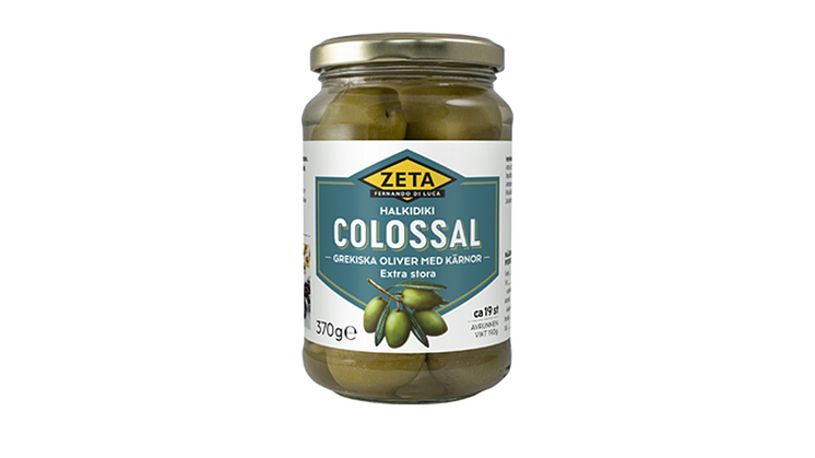 Zeta colossaloliv har en frisk smak med syrlig karaktär.