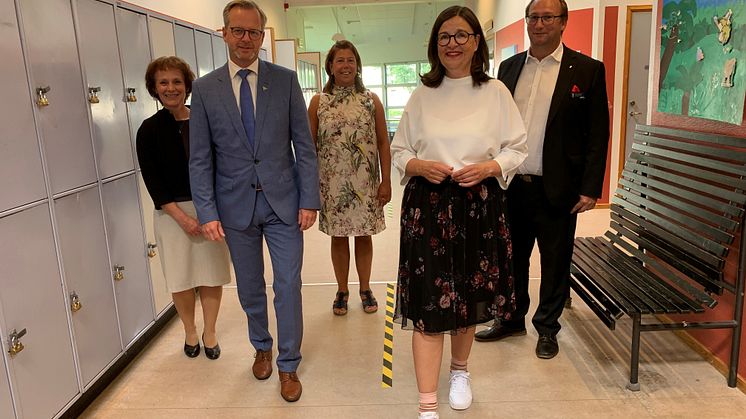 Minstrar besökte Källebergsskolan i Eslöv