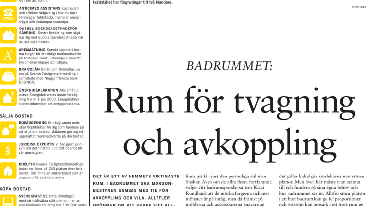 Inspiration: Badrum, första sidan