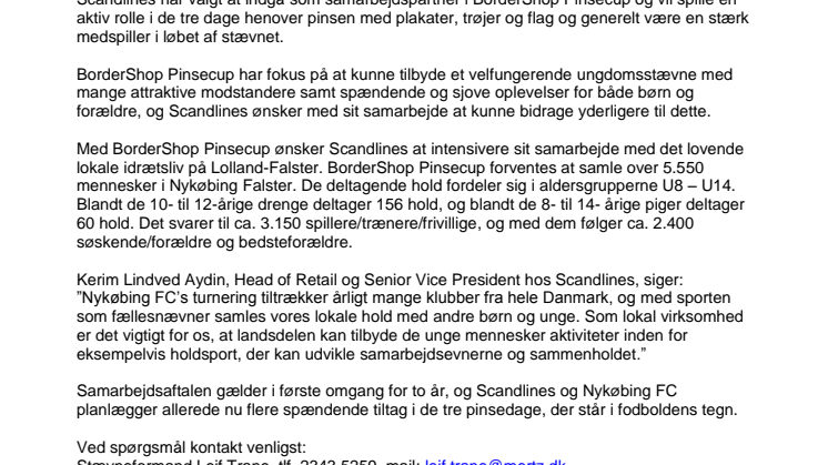 BorderShop lægger navn til Nykøbing FC Pinsecup