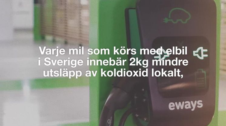 Eways laddar Täby Centrum.
