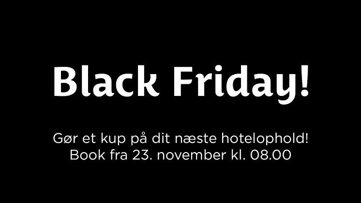 Black Friday på Best Western Hotels & Resorts