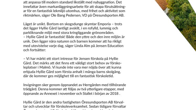 Förskola för 170 barn öppnar i Hyllie idag