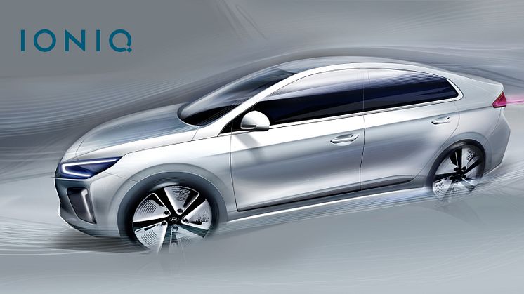 Nye skisser av IONIQ elektrisk bil