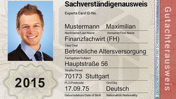 DGSV fordert einheitlichen Sachverständigenausweis