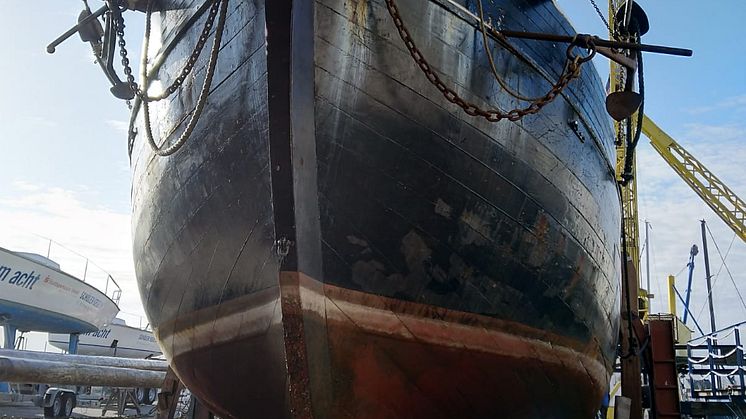 Restauration des Traditionsschiff "Zuversicht" in der Rathje Werft 