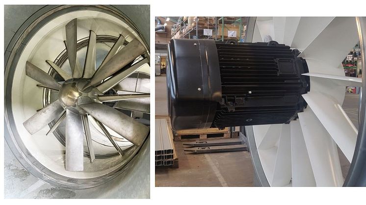 Dyneo+ by Nidec Leroy-Somer delivers an efficient and sustainable solution together with NOVENCO® ZerAx® fan 