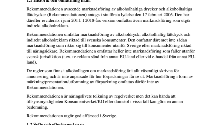 Näringslivets uppdaterade Rekommendationer för alkoholreklam nu publicerade