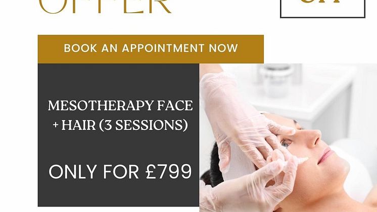 Embrace Timeless Beauty: Exclusive £799 Mesotherapy Offer for Face and Hair at Glam Aesthetics!