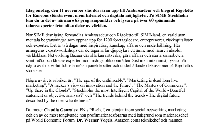 Nu startar SIME – Scandinavian Interactive Media Event!