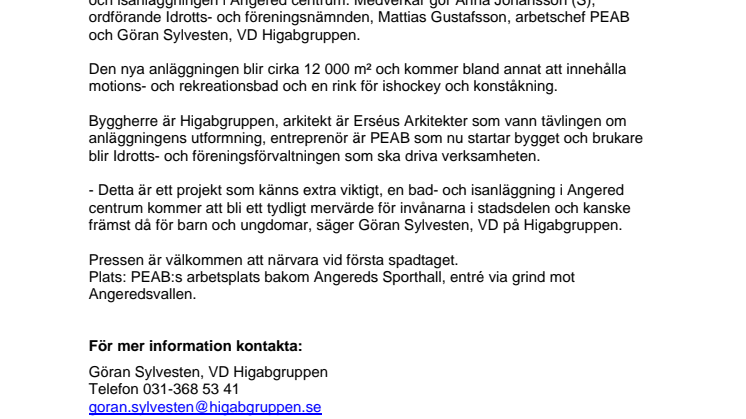 Första spadtag i Angered