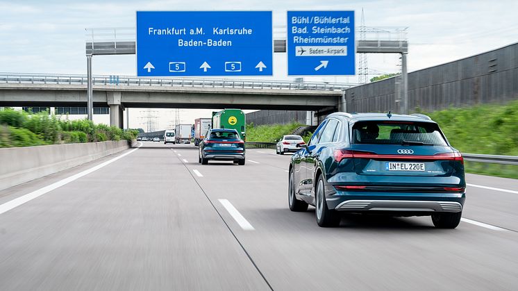 Audi e-tron-ruteplanlægger