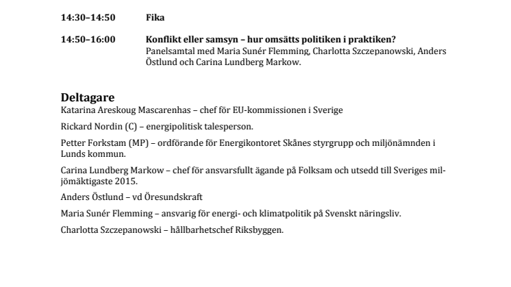 Program 8 oktober Energy talks