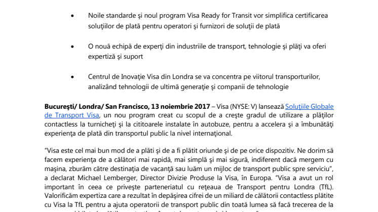 Visa transformă experiența de călătorie la nivel mondial - gata cu scotocitul după numerar sau bilete din hârtie