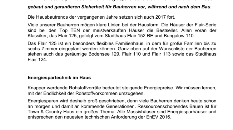 Massivhaustrends 2017 