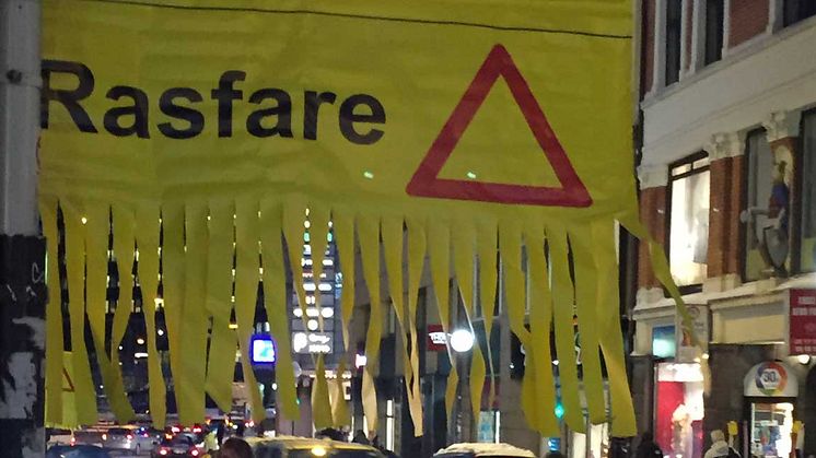 Rasfare fra bygårdstak - unngå istapper i hodet