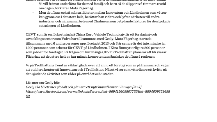 Företaget som öppnar filial i Trollhättan av omtanke för de anställda