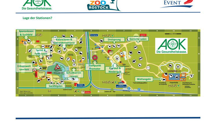 Tierische Olympiade - Lageplan