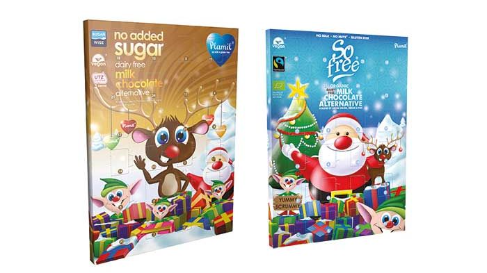 Årets mjölkfria chokladkalendrar från Plamil är här!