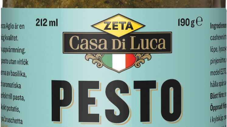 Zeta Casa Di Luca Pesto – för dig som helst avstår vitlök